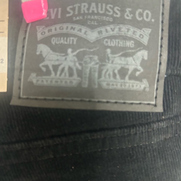 NWT Women’s  Levi's Strauss 726 High Rise Flare Corduroy Jeans Size 32x32 Black - Picture 5 of 12